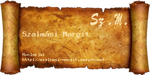 Szalmási Margit névjegykártya